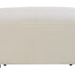 Left Hand Fabric Corner Sofa with Ottoman Light Beige KOHLO
