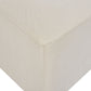 Left Hand Fabric Corner Sofa with Ottoman Light Beige KOHLO