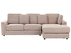 Left Hand Fabric Corner Sofa Taupe