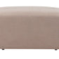 Left Hand Fabric Corner Sofa with Ottoman Taupe KOHLO