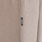 Left Hand Fabric Corner Sofa with Ottoman Taupe KOHLO