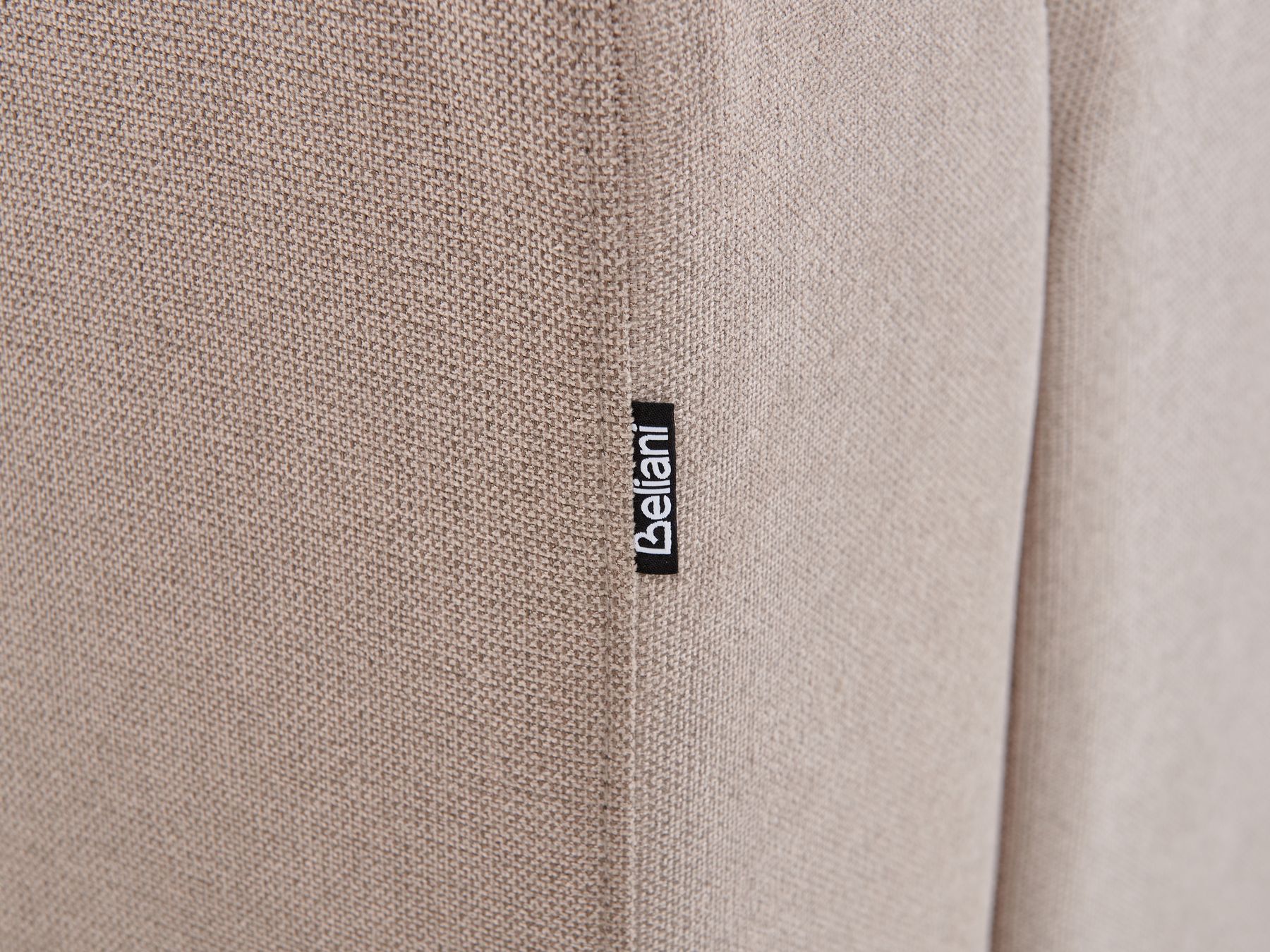 Left Hand Fabric Corner Sofa with Ottoman Taupe KOHLO