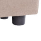 Left Hand Fabric Corner Sofa with Ottoman Taupe KOHLO