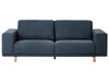 3 Seater Fabric Sofa Blue