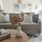 3 Seater Fabric Sofa Grey TROSA