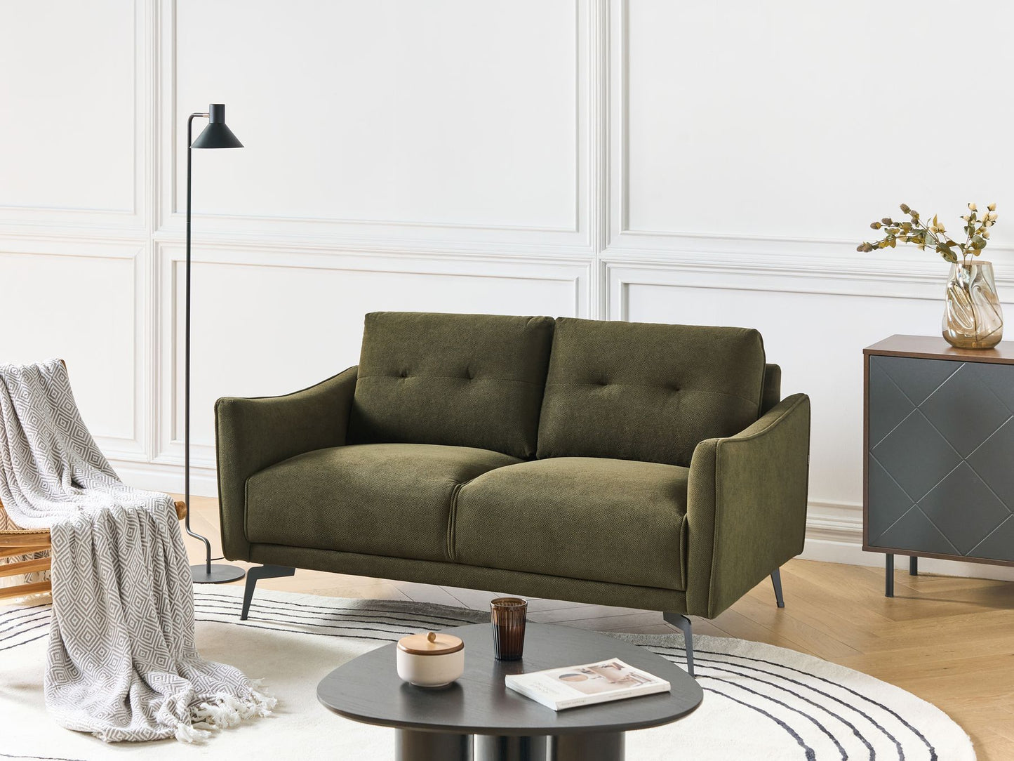 Fabric Sofa Green NAPPA