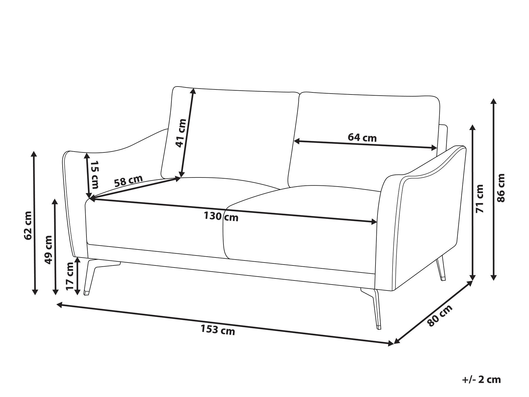Fabric Sofa Off-White NAPPA