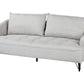 3 Seater Fabric Sofa Grey HOBRO