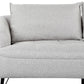 3 Seater Fabric Sofa Grey HOBRO