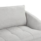3 Seater Fabric Sofa Grey HOBRO