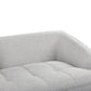 3 Seater Fabric Sofa Grey HOBRO