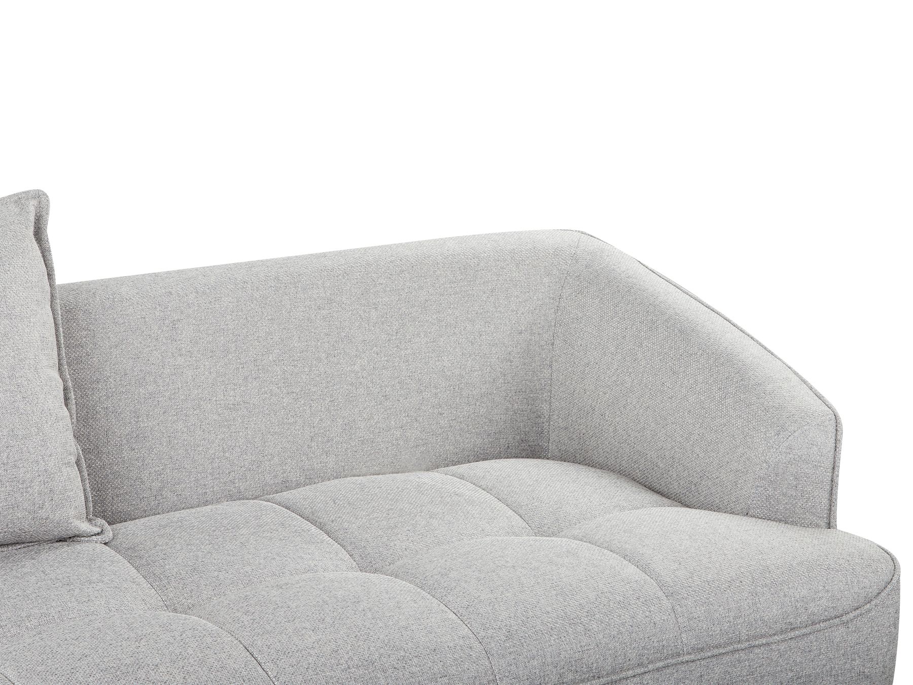 3 Seater Fabric Sofa Grey HOBRO