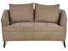 2 Seater Fabric Sofa Brown