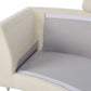 Curved Sofa ROTUNDE Fabric Beige 7 Seater Symmetrical