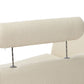Curved Sofa ROTUNDE Fabric Beige 7 Seater Symmetrical