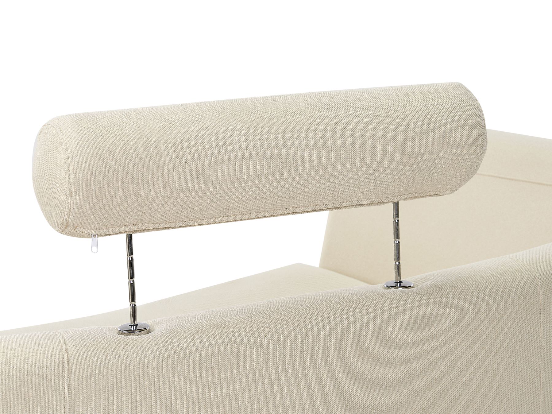 Curved Sofa ROTUNDE Fabric Beige 7 Seater Symmetrical
