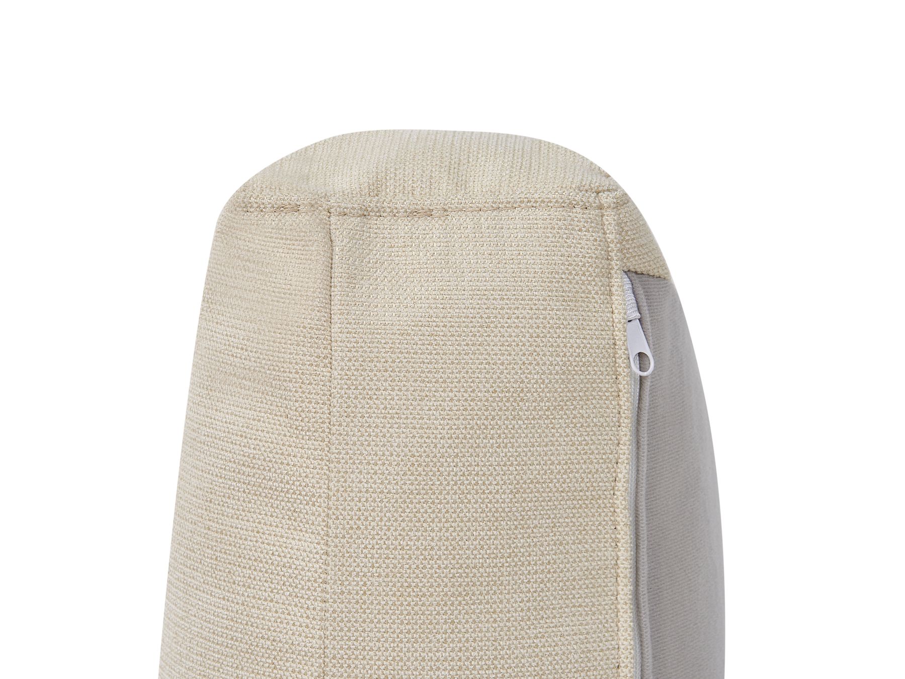 Curved Sofa ROTUNDE Fabric Beige 7 Seater Symmetrical