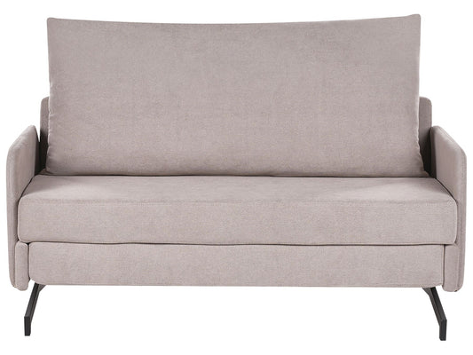 Fabric Sofa Bed Taupe BELFAST