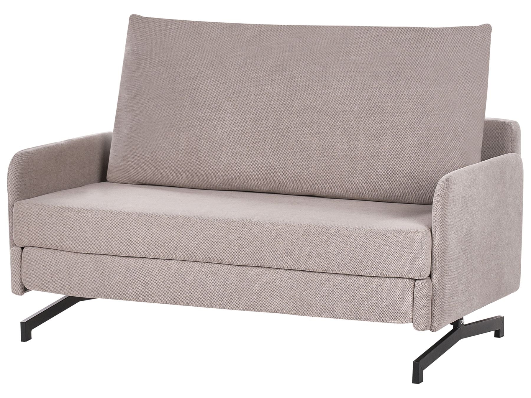 Fabric Sofa Bed Taupe BELFAST