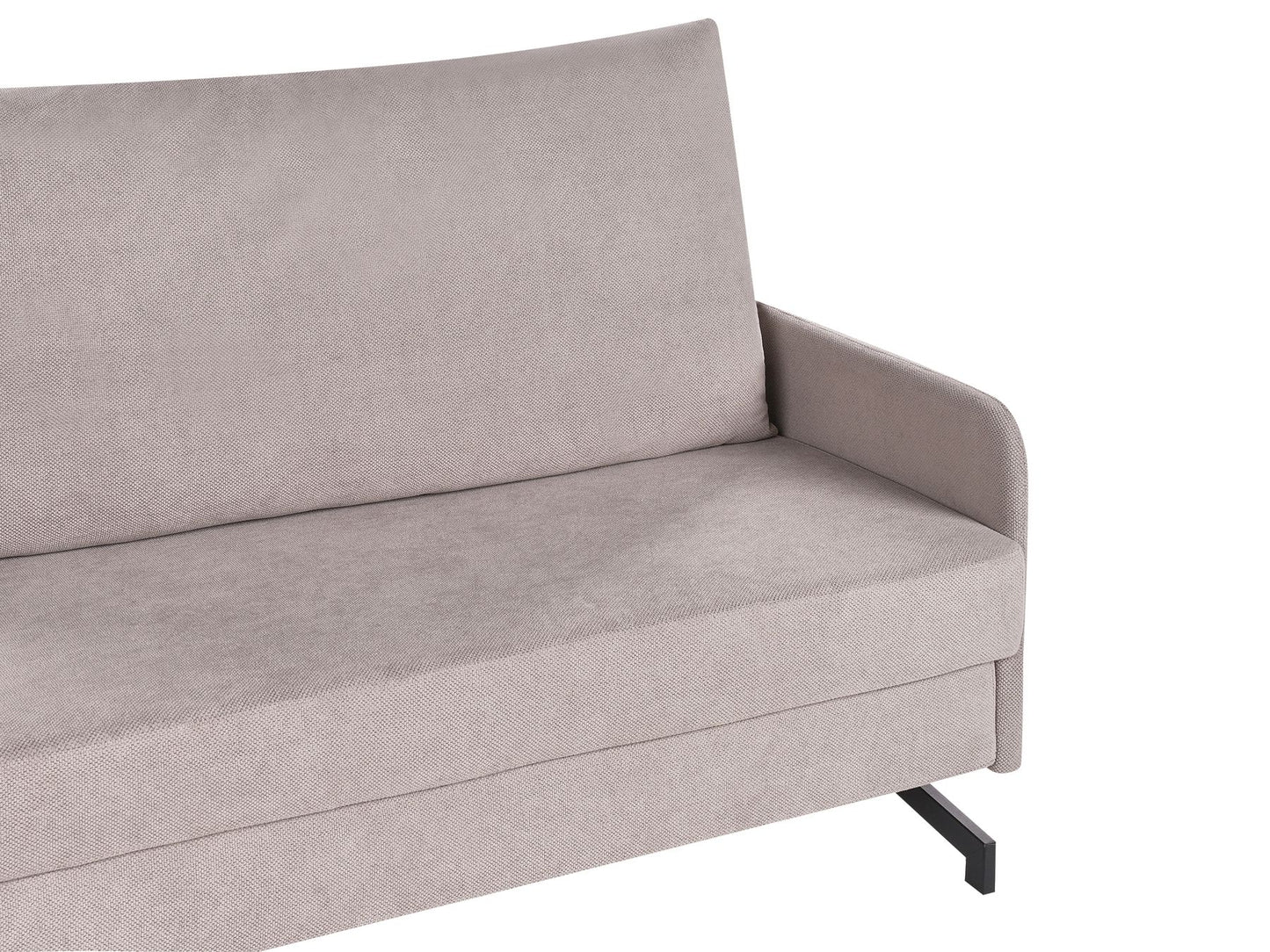 Fabric Sofa Bed Taupe BELFAST