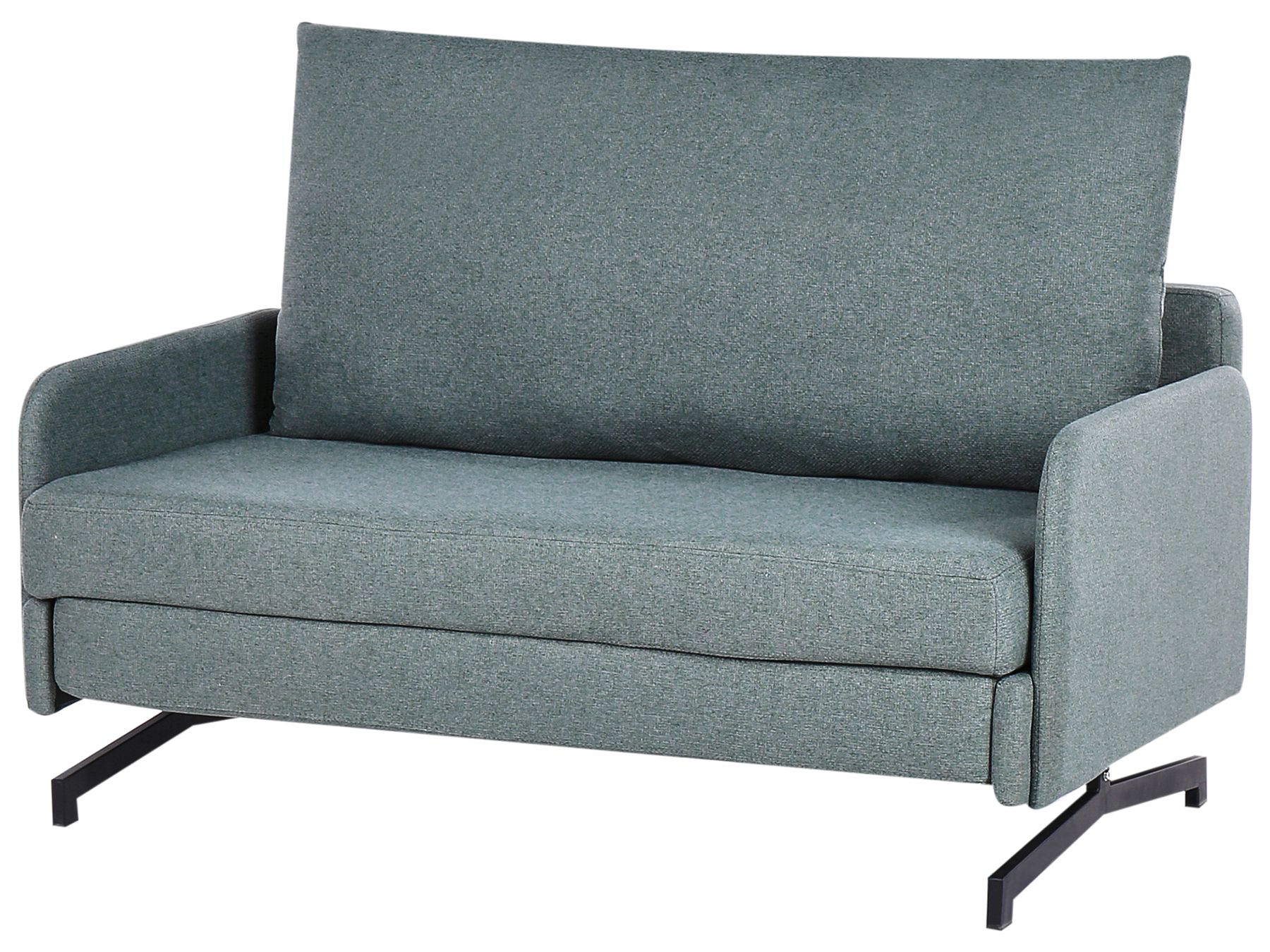 Fabric Sofa Bed Green BELFAST