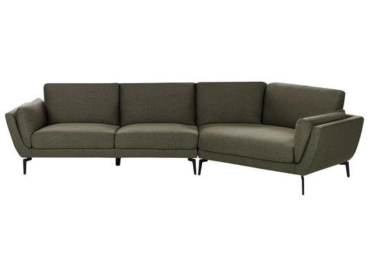 3 Seater Fabric Sofa Green KANSSELI