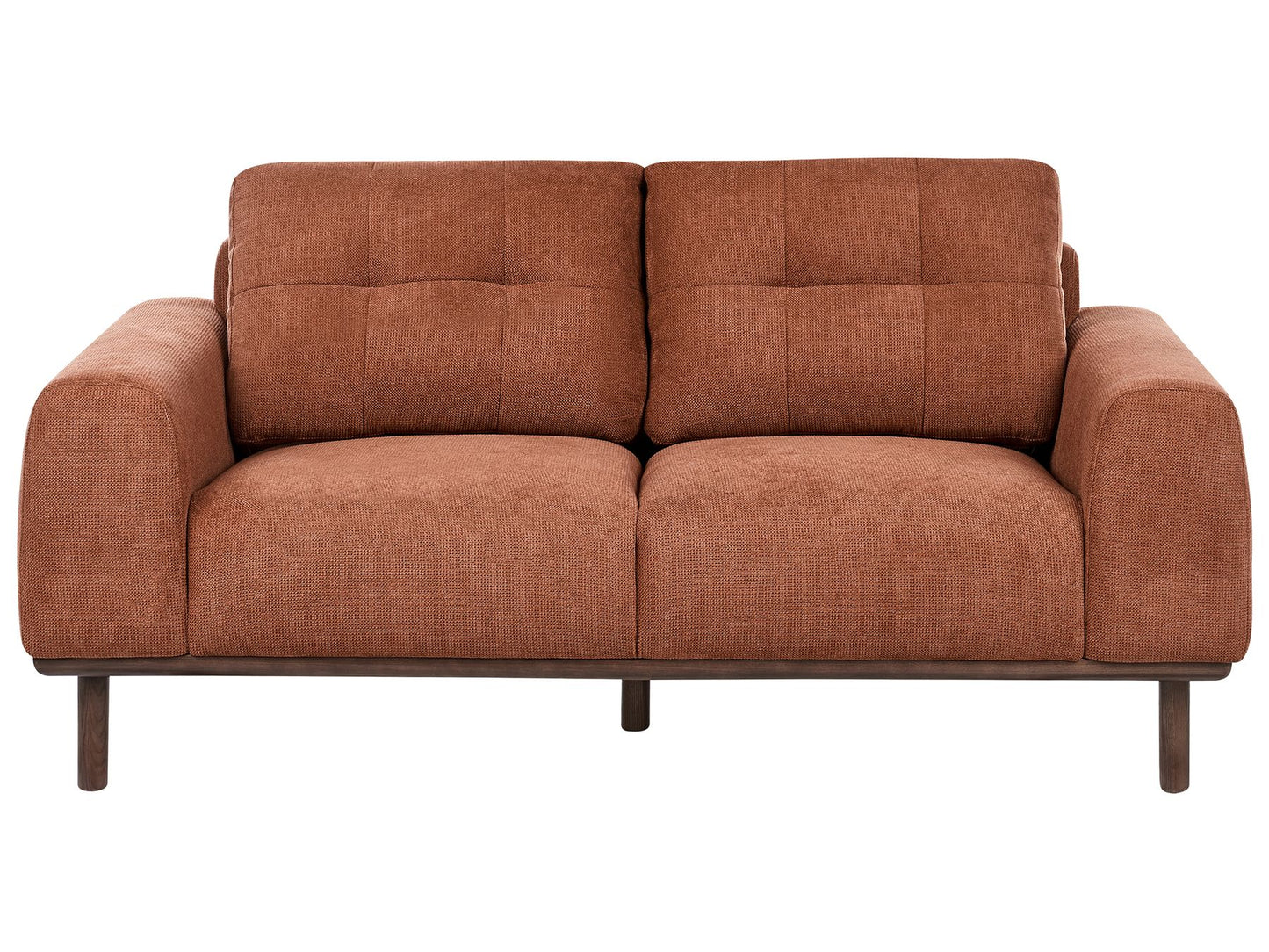 2 Seater Fabric Sofa Golden Brown LAURILA