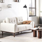 2 Seater Fabric Sofa Light Beige LAURILA