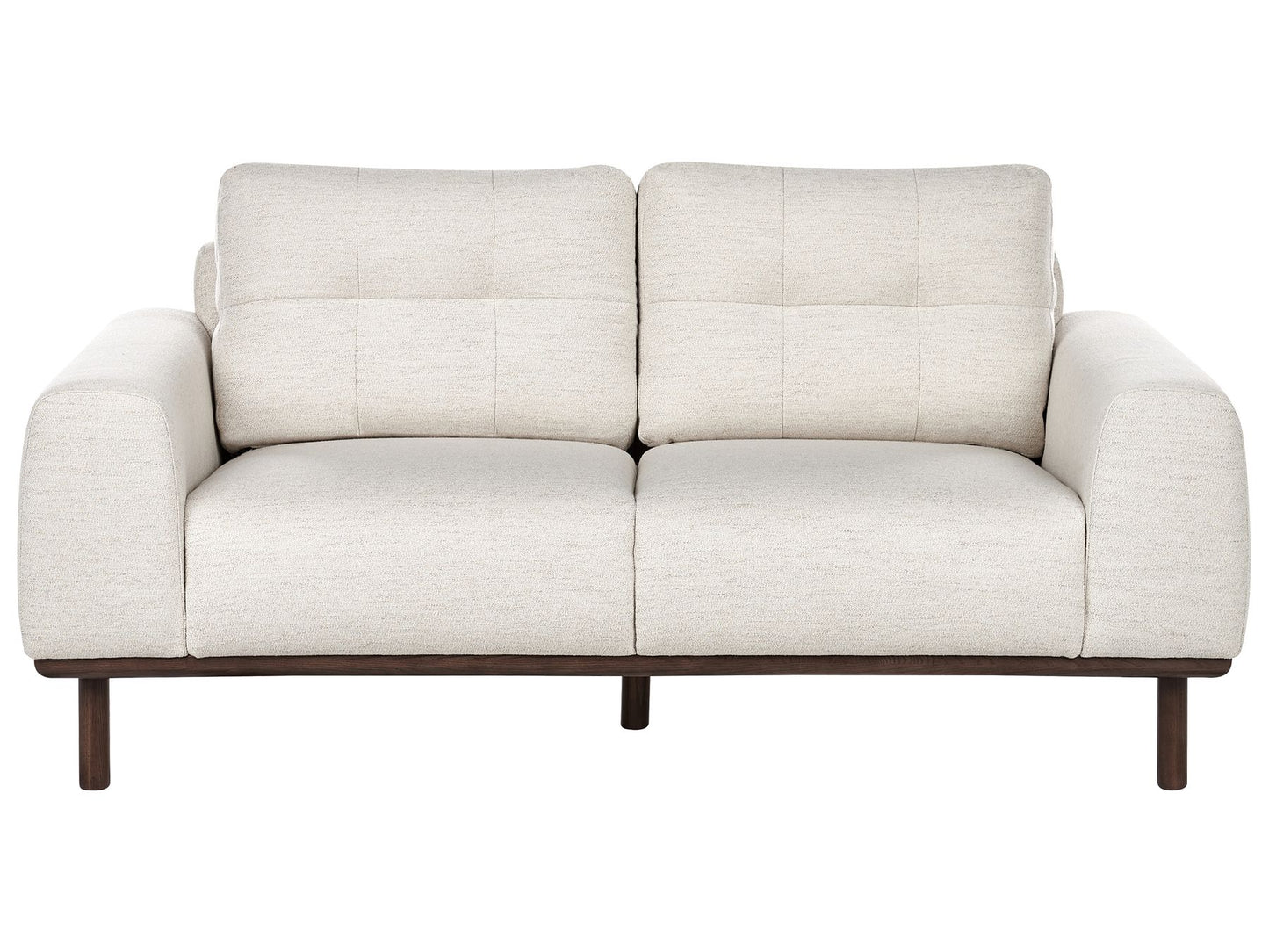 2 Seater Fabric Sofa Light Beige LAURILA