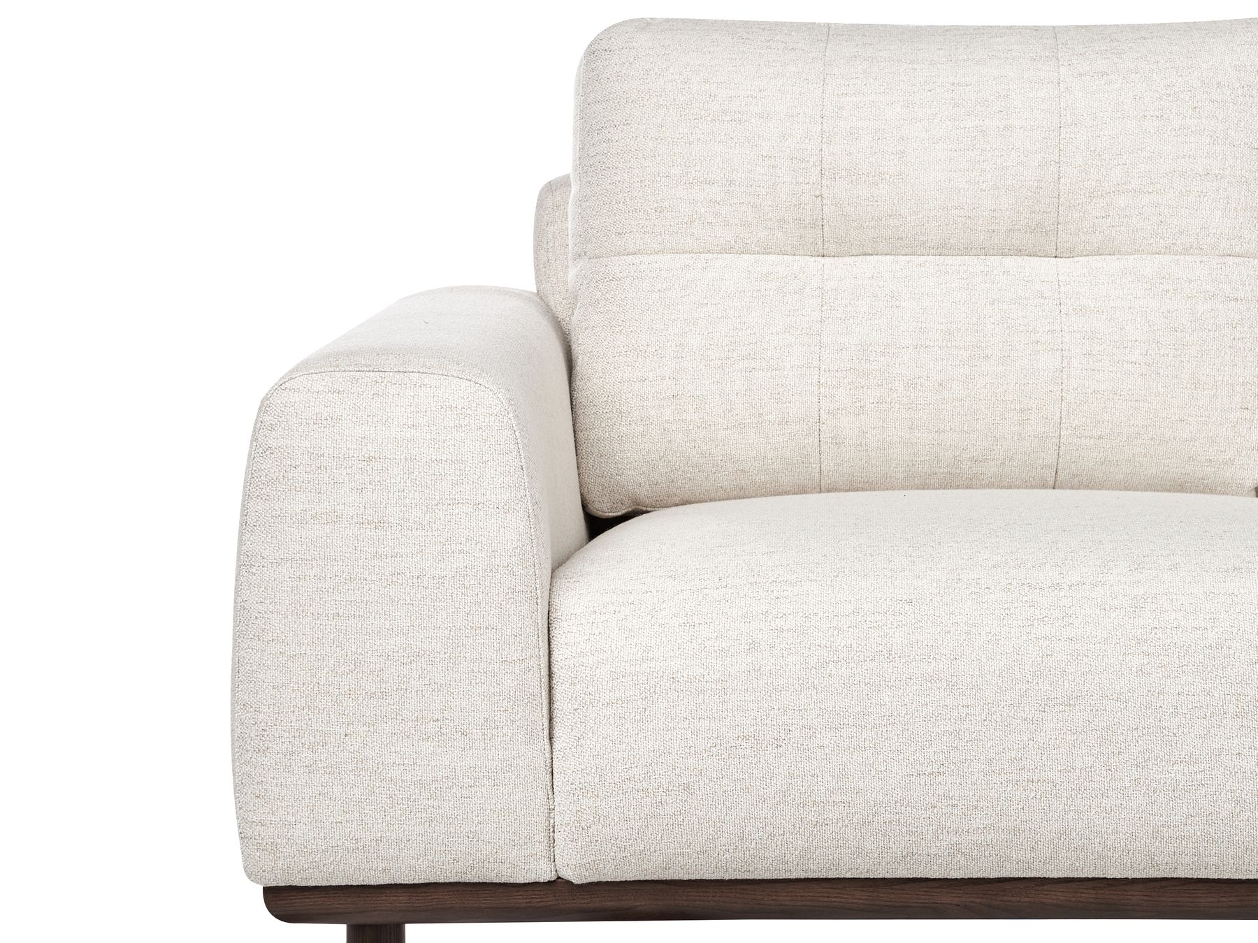 2 Seater Fabric Sofa Light Beige LAURILA