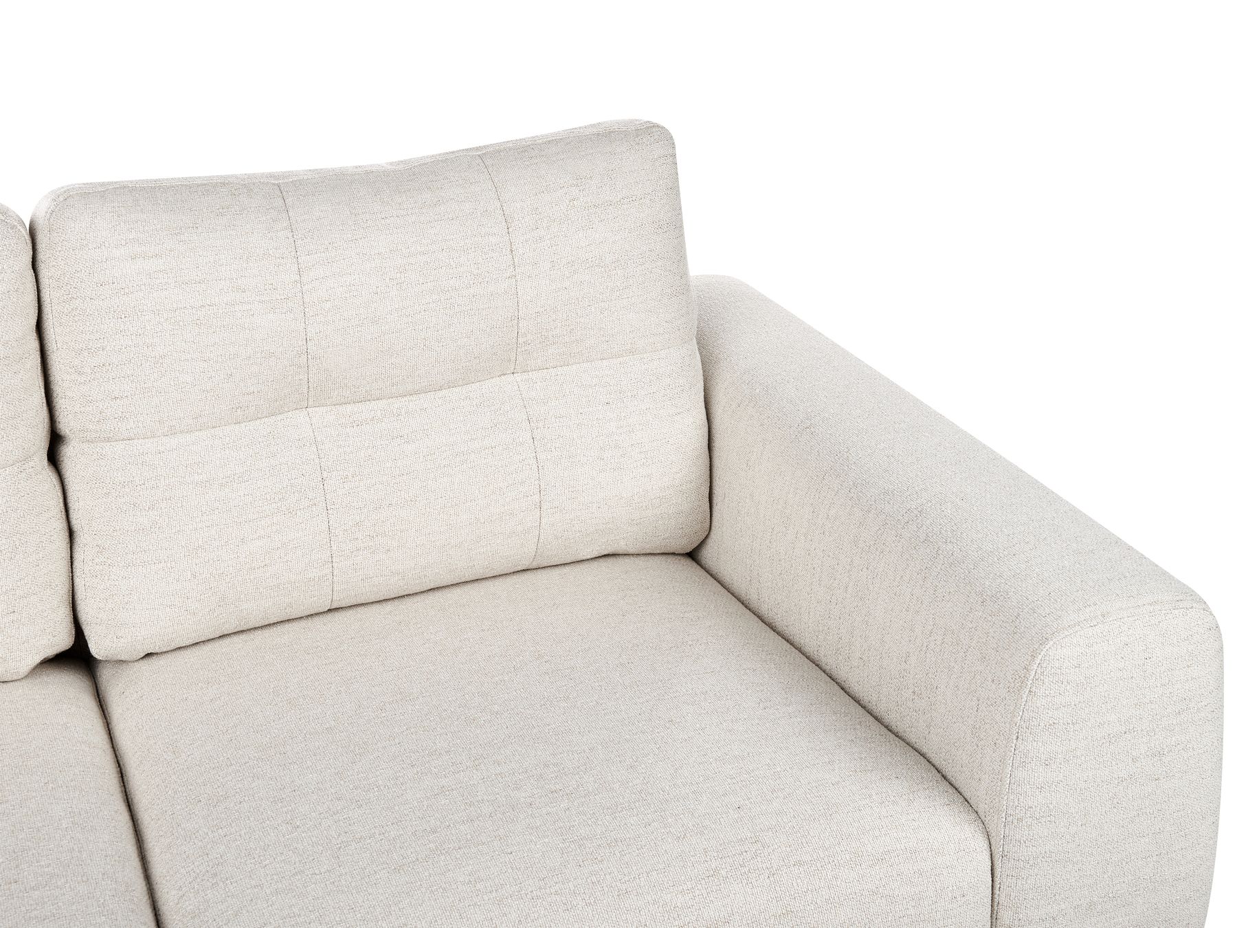 2 Seater Fabric Sofa Light Beige LAURILA