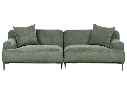 3 Seater Fabric Sofa Green MATILA