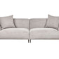 3 Seater Fabric Sofa Light Grey MATILA
