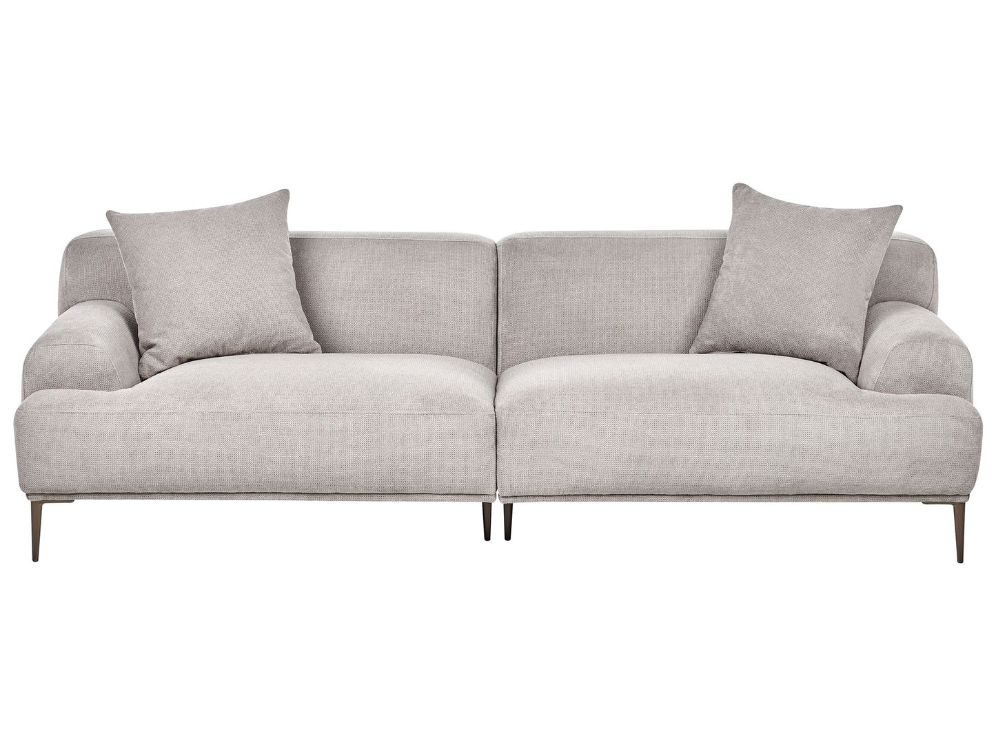 3 Seater Fabric Sofa Light Grey MATILA