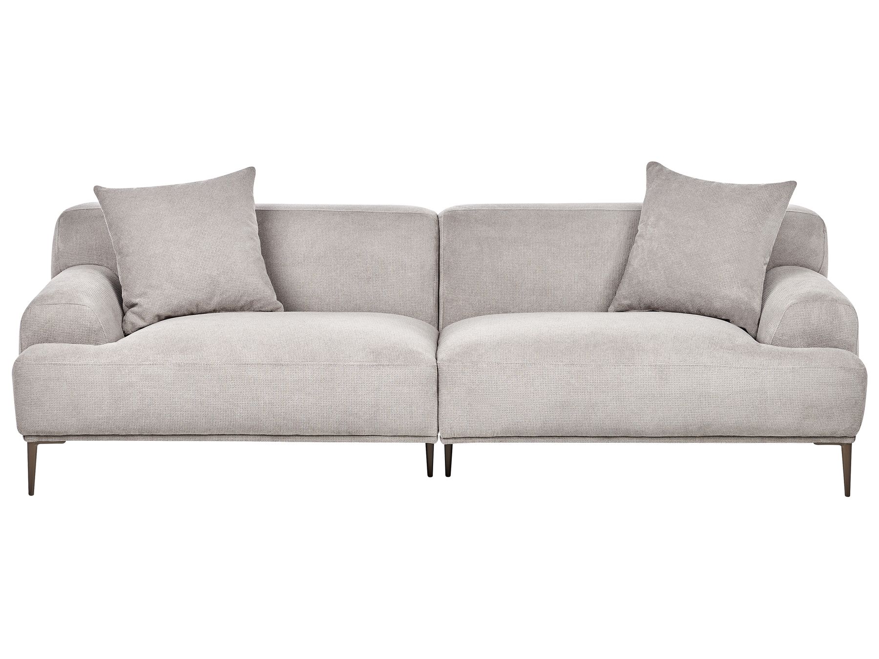 3 Seater Fabric Sofa Light Grey MATILA