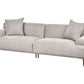 3 Seater Fabric Sofa Light Grey MATILA