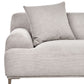 3 Seater Fabric Sofa Light Grey MATILA