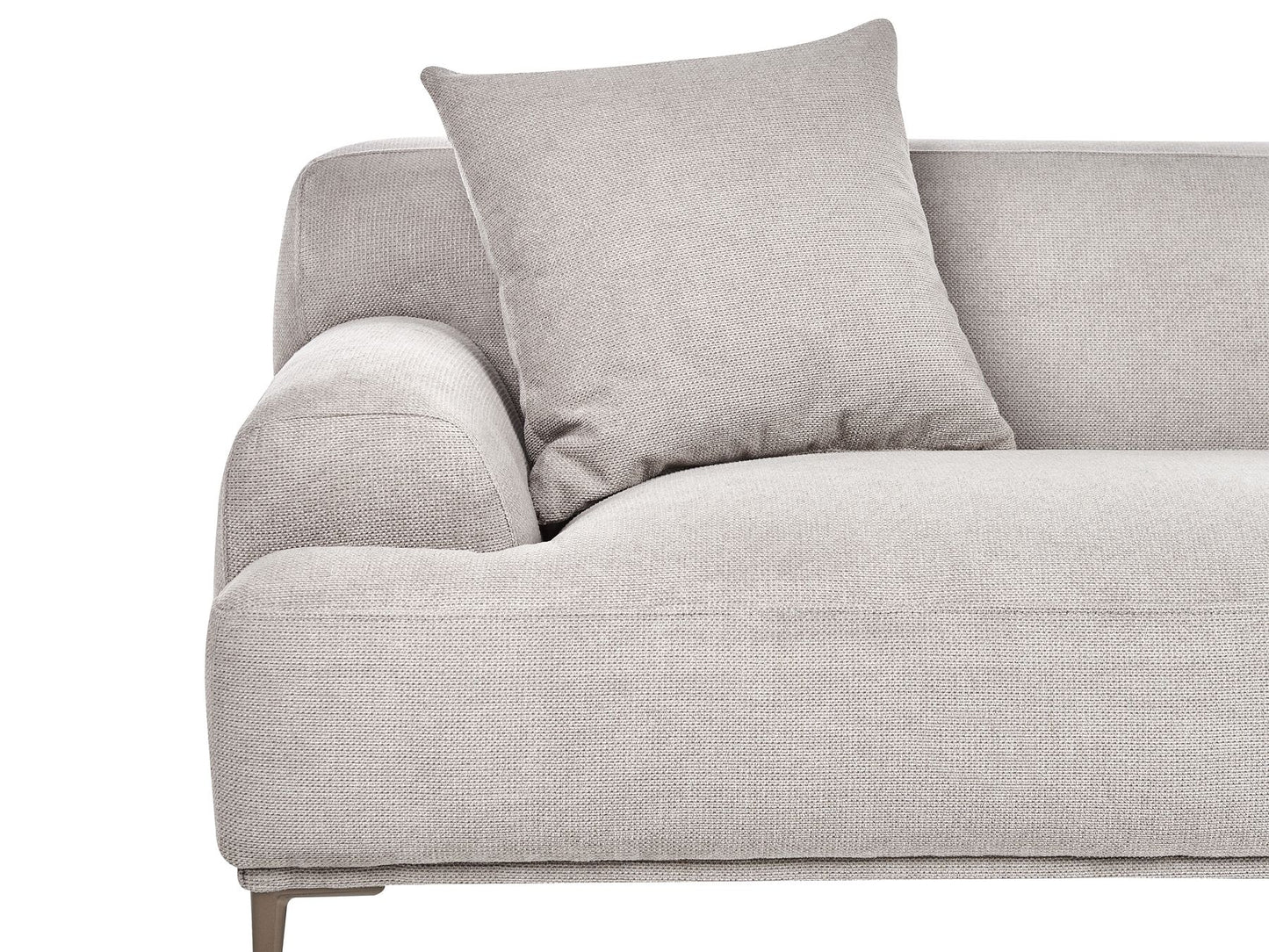 3 Seater Fabric Sofa Light Grey MATILA