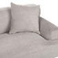 3 Seater Fabric Sofa Light Grey MATILA