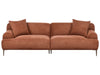 3 Seater Fabric Sofa Golden Brown