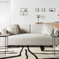 Sofa with Side Tables Beige SOKNA