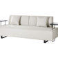 Sofa with Side Tables Beige SOKNA