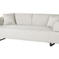 Sofa with Side Tables Beige SOKNA