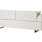 Sofa with Side Tables Beige SOKNA