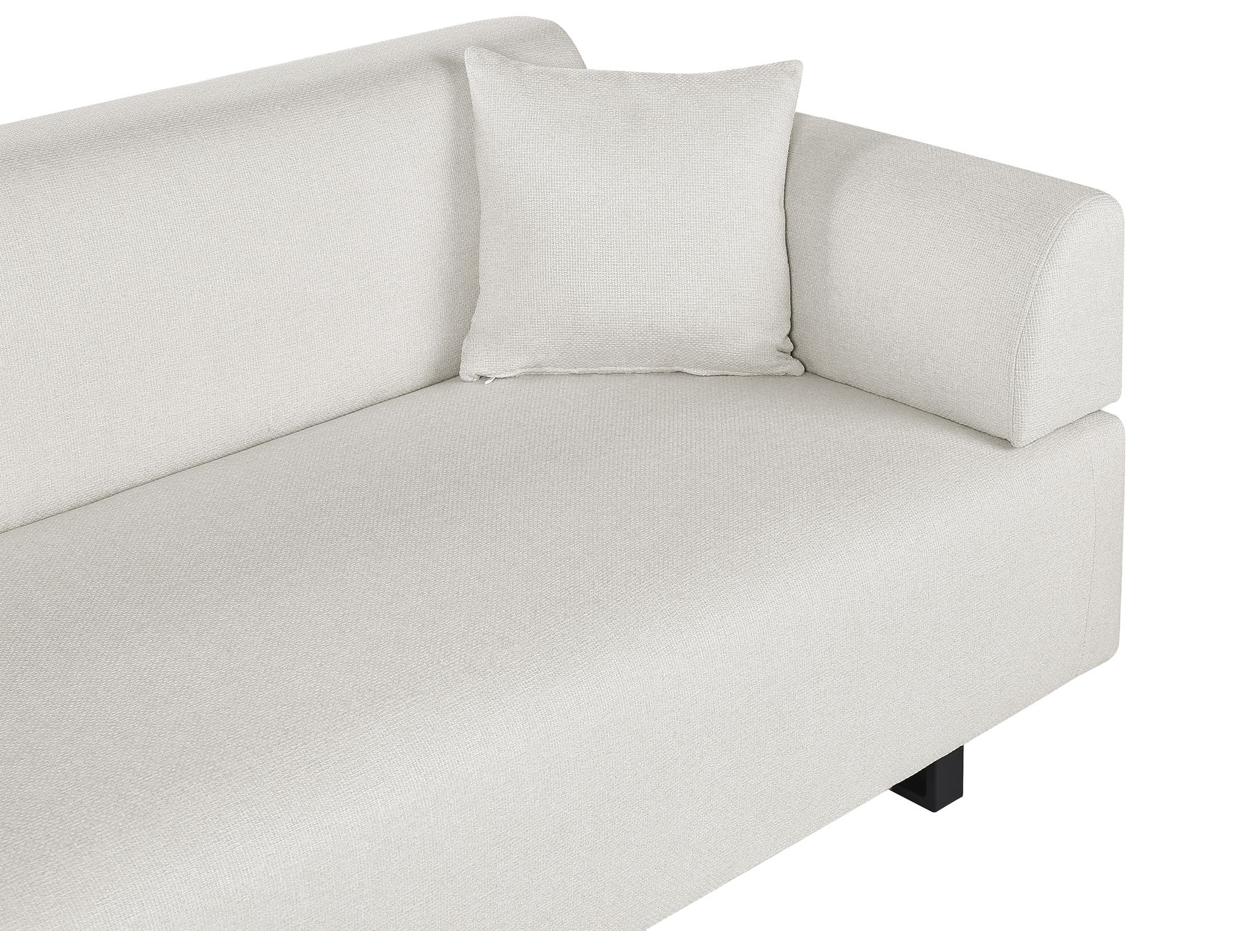 Sofa with Side Tables Beige SOKNA