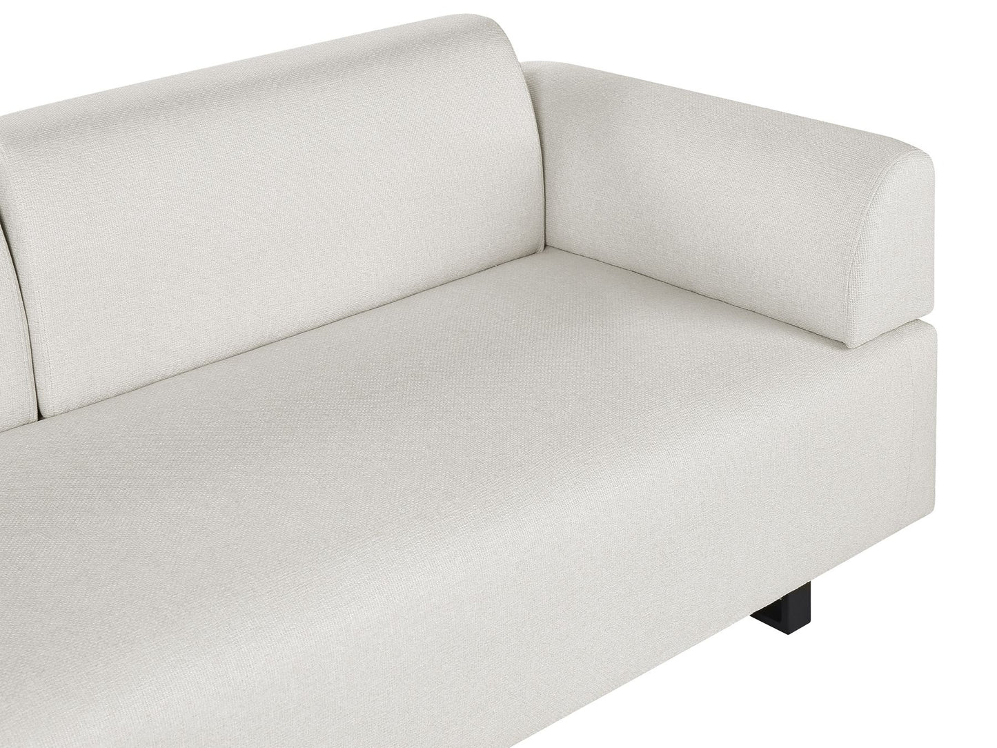 Sofa with Side Tables Beige SOKNA