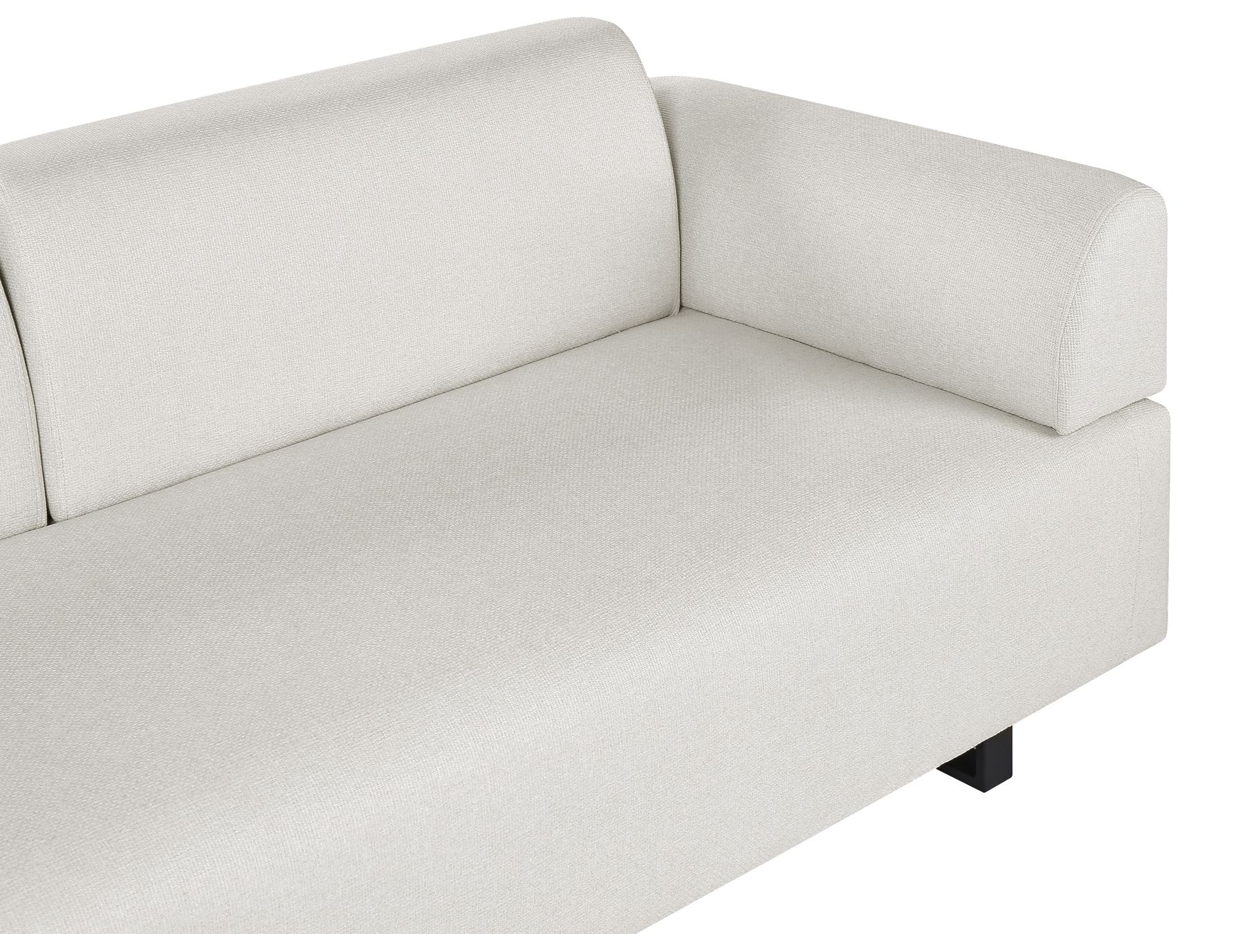 Sofa with Side Tables Beige SOKNA