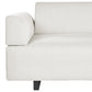 Sofa with Side Tables Beige SOKNA