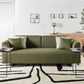 Sofa with Side Tables Green SOKNA