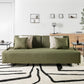 Sofa with Side Tables Green SOKNA